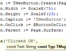 Parameter Hints